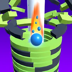 تحميل لعبة Drop Stack Ball مهكرة 2027 للأندرويد APK مجاناً